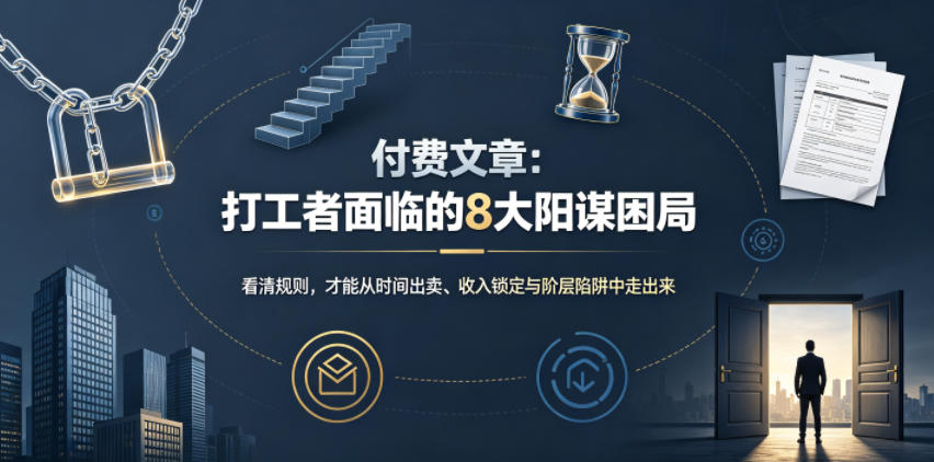 付费文章：打工者面临的8大阳谋困局-韬哥副业项目资源网