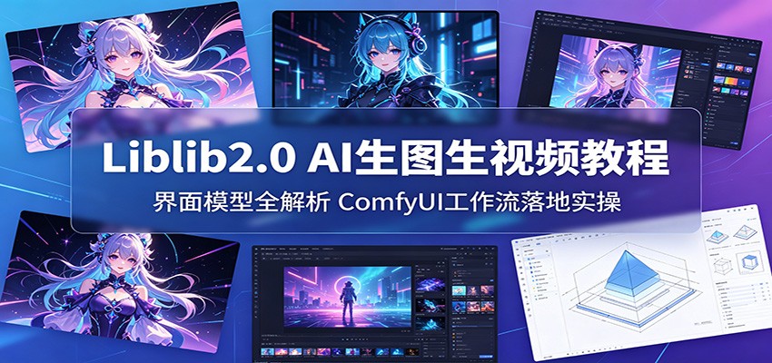 Liblib2.0 AI生图生视频教程：界面模型全解析，ComfyUI工作流落地实操-韬哥副业项目资源网