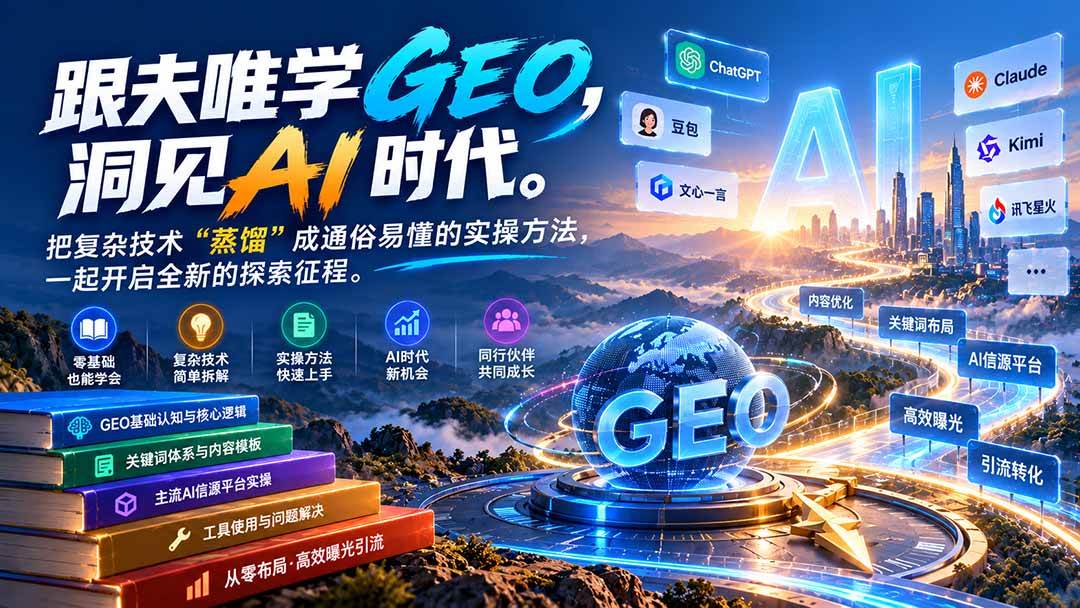 (21257期)跟夫唯学GEO-更新1030,洞见AI时代。把复杂技术 “蒸馏” 成通俗易懂的实操方法,一起开启全新的探索征程 (21257期)跟夫唯学GEO-更新1030,洞见AI时代。把复杂技术 “蒸馏” 成通俗易懂的实操方法,一起开启全新的探索征程