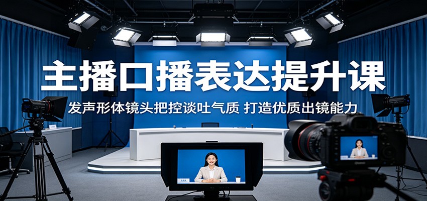 主播口播表达提升课:发声形体镜头把控谈吐气质,打造优质出镜能力-韬哥副业项目资源网