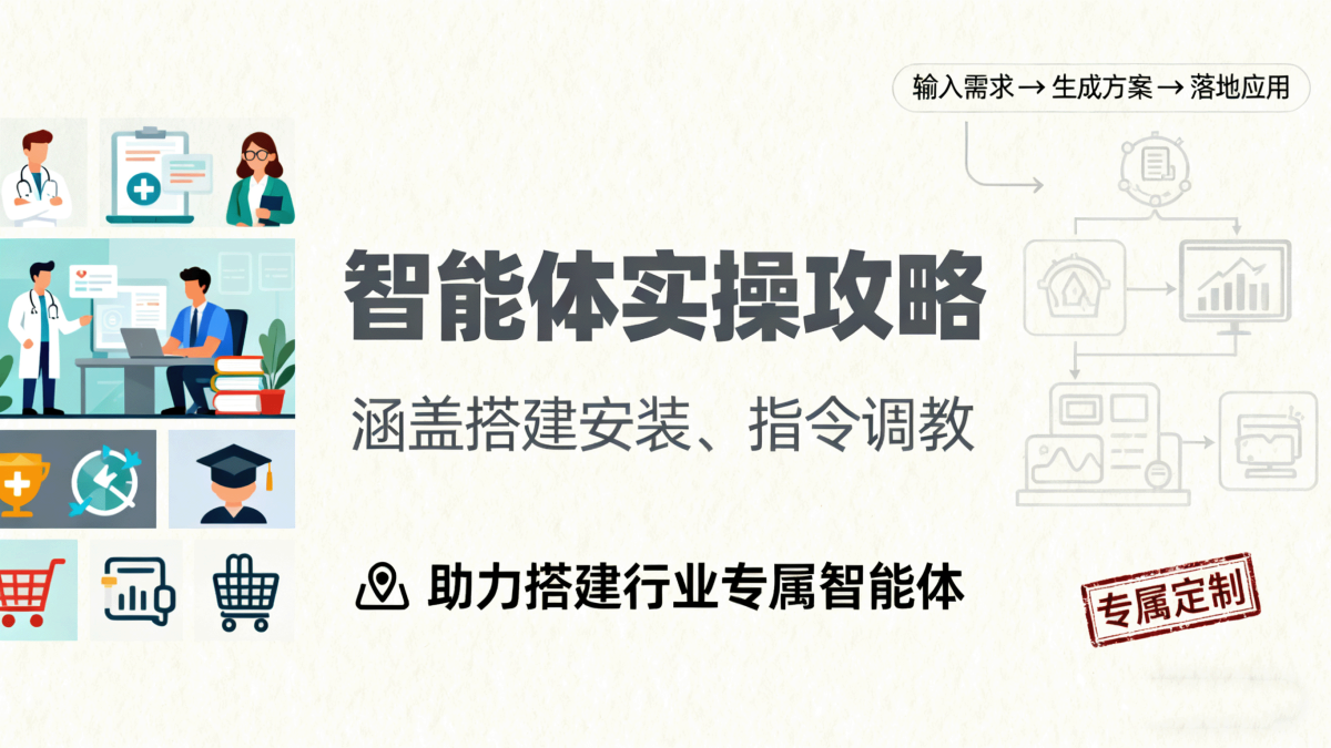 智能体实操攻略：涵盖搭建安装、指令调教，助力搭建行业专属智能体-韬哥副业项目资源网