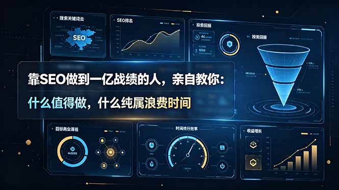 靠SEO做到一亿战绩的人,亲自教你:什么值得做,什么纯属浪费时间【原创双语字幕】-韬哥副业项目资源网