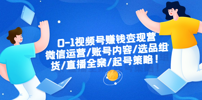 （6340期）0-1视频号赚钱变现营：微信运营-账号内容-选品组货-直播全案-起号策略！-韬哥副业项目资源网