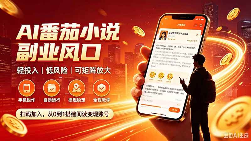 (20277期)AI番茄全自动挂机|24小时躺赚副业,轻投入|低风险|可矩阵放大-韬哥副业项目资源网