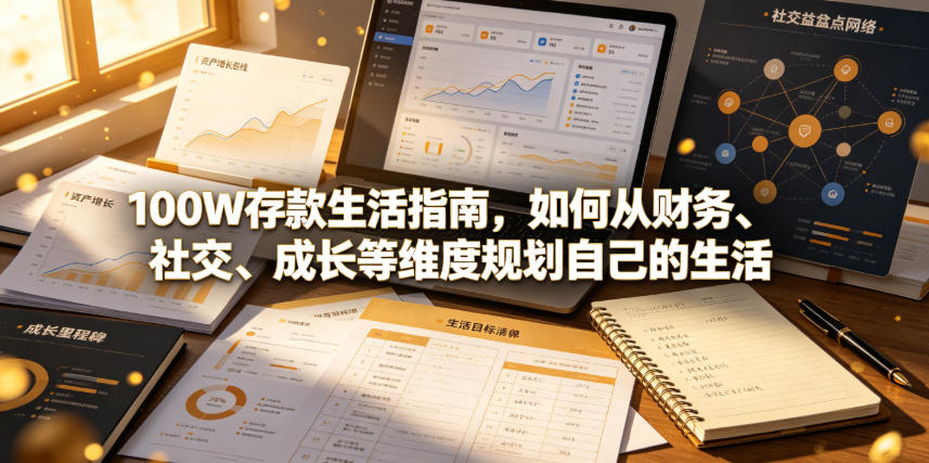 付费文章：100W存款生活指南，如何从财务、社交、成长等维度规划自己的生活-韬哥副业项目资源网
