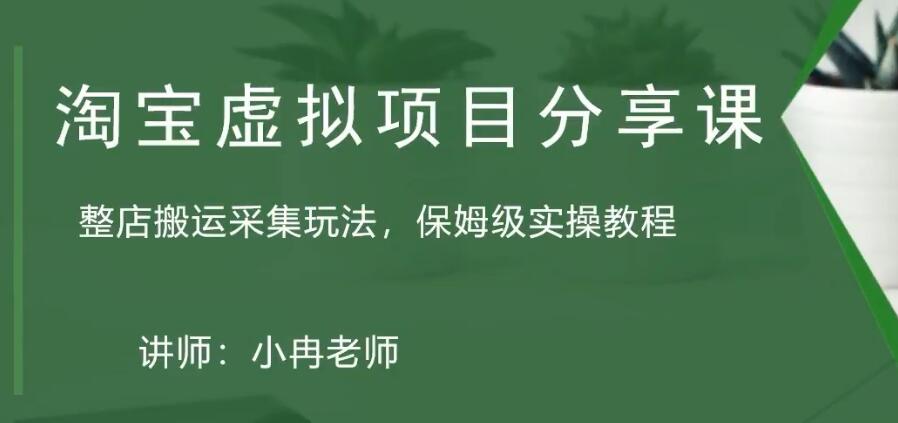 （5090期）淘宝虚拟整店搬运采集玩法分享课：整店搬运采集玩法，保姆级实操教程-韬哥副业项目资源网
