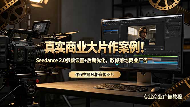 真实商业大片作案例!Seedance 2.0参数设置+后期优化,教你落地商业广告-韬哥副业项目资源网