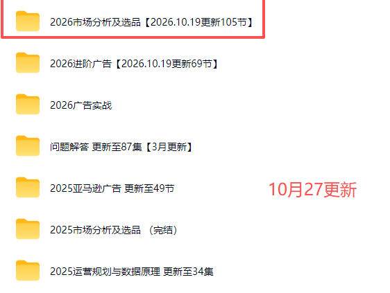 （21189期）2026亚马逊跨境电商实战教程-更新1027，从市场分析、AI智能选品到广告投放、店铺运营及盈利增长全流程教学-韬哥副业项目资源网