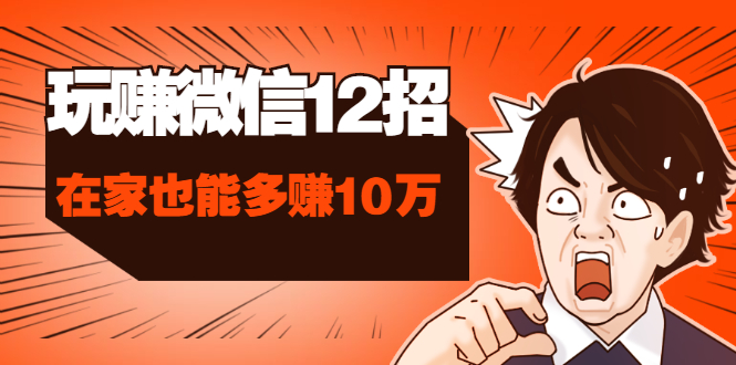 (1577期)玩赚微信12招:这样玩微信,手把手教你没钱没人脉在家也能多赚10万