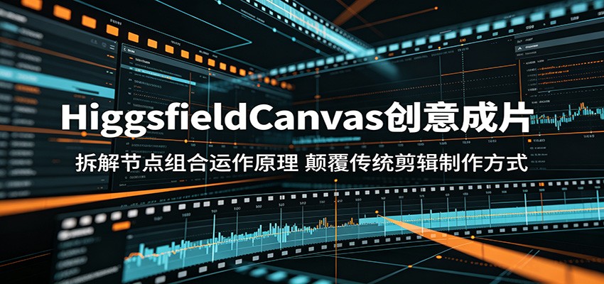 HiggsfieldCanvas创意成片:拆解节点组合运作原理,颠覆传统剪辑制作方式-韬哥副业项目资源网