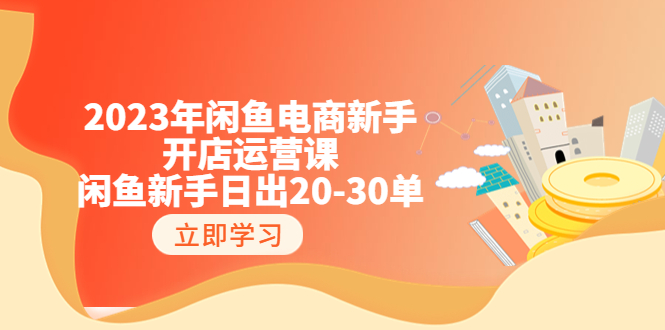 （6471期）2023年闲鱼电商新手开店运营课：闲鱼新手日出20-30单（18节-实战干货）-韬哥副业项目资源网
