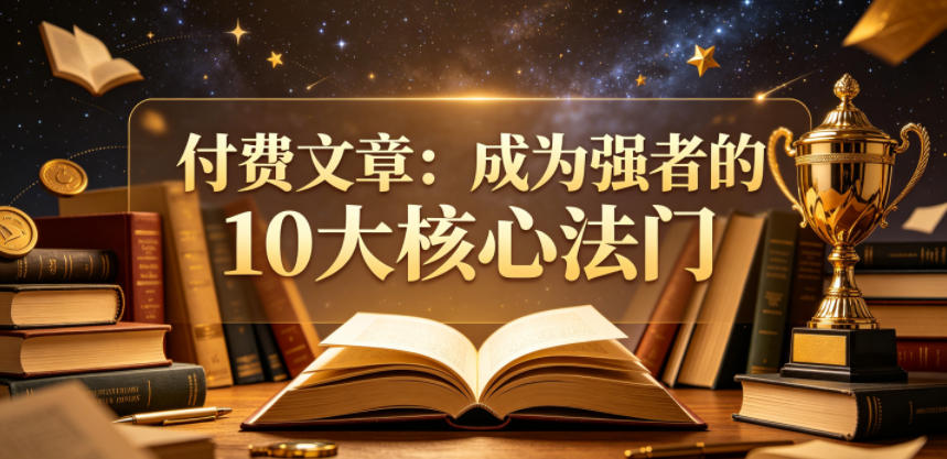 付费文章：成为强者的10大核心法门-韬哥副业项目资源网