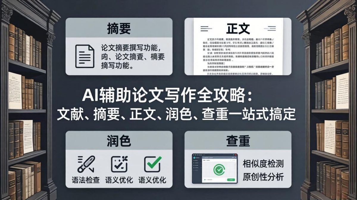 AI辅助论文写作全攻略：文献、摘要、正文、润色、查重一站式搞定-韬哥副业项目资源网
