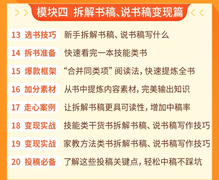 （1618期）读书变现营，每天半小时，把读过的书统统变成钱【赠999元大礼包】