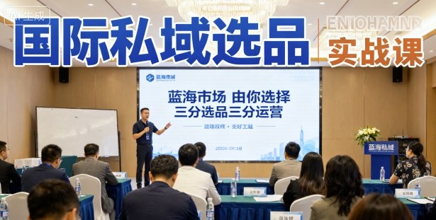 国际私域选品实战课，蓝海市场由你选择，七分选品三分运营-韬哥副业项目资源网