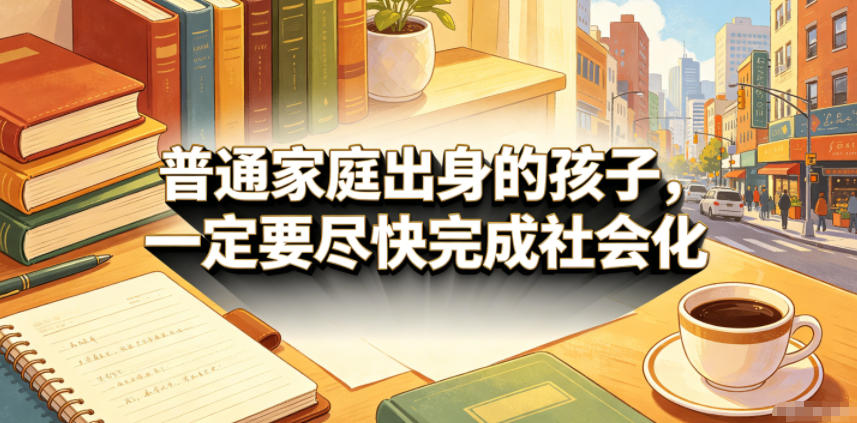 付费文章：普通家庭出身的孩子，一定要尽快完成社会化-韬哥副业项目资源网