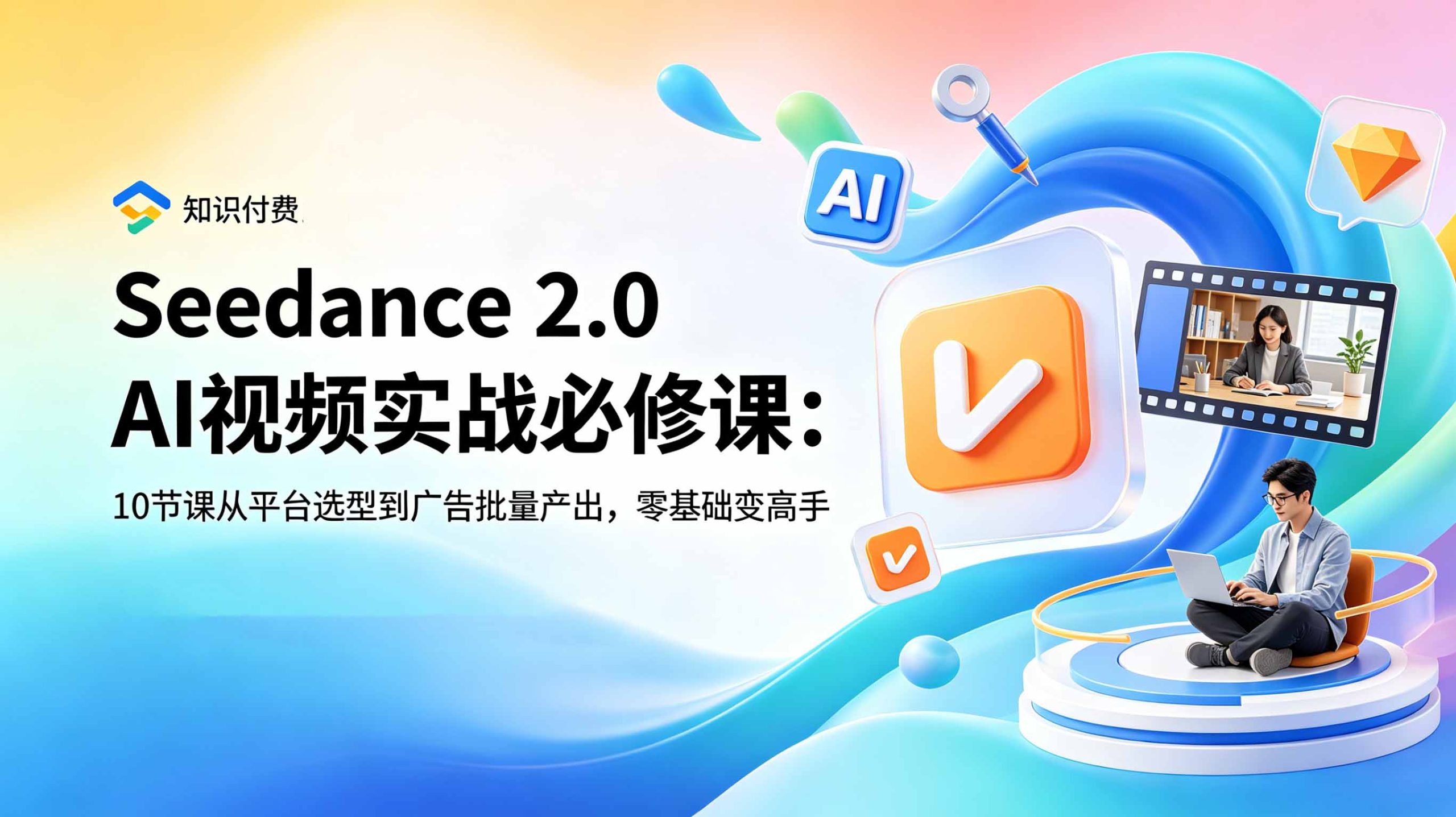 Seedance 2.0 AI视频实战必修课：10节课从平台选型到广告批量产出，零基础变高手-韬哥副业项目资源网