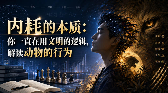 付费文章:内耗的本质:你一直在用文明的逻辑,解读动物的行为-韬哥副业项目资源网