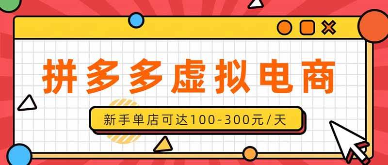 （20251期）单店日均500+的拼多多虚拟店，新人轻松上手，长久稳定利润乐观的副业项目-韬哥副业项目资源网