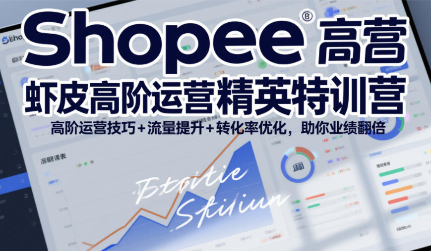 Shopee虾皮高阶运营精英特训营，高阶运营技巧+流量提升+转化率优化，助你业绩翻倍（更新26年9月）-韬哥副业项目资源网