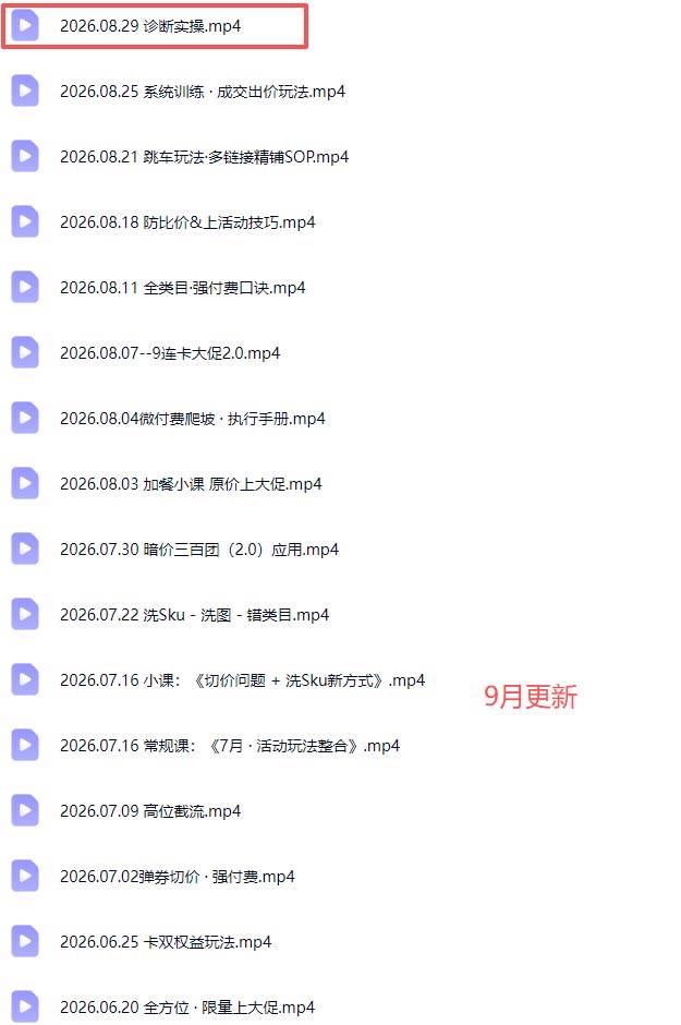 （20158期）拼多多实战特训营(更新26年0831)：不管是新手入门或老商家冲量，都有实操方法，跟着学，少走弯路-韬哥副业项目资源网