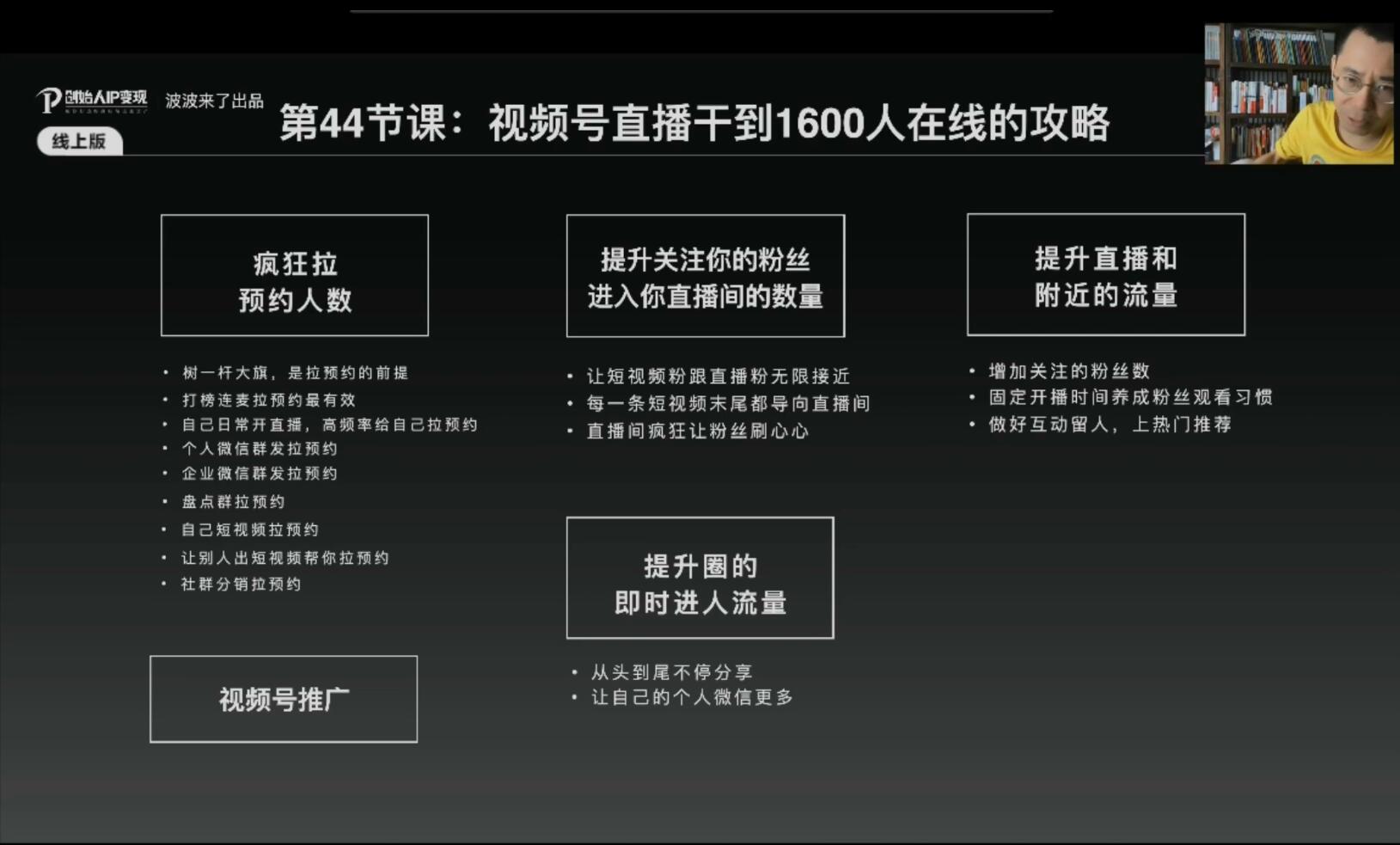 (1884期)IP变现5.0,每月300万销售的实战攻略(视频课+思维导图)