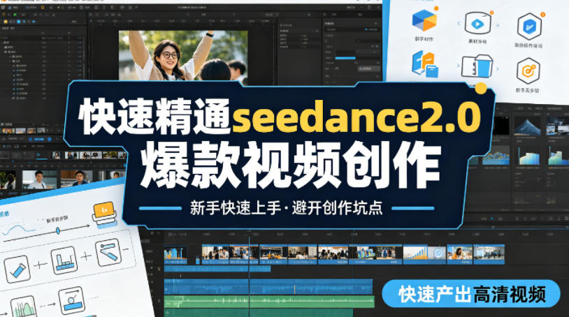 快速精通seedance2.0爆款视频创作，快速产出高清视频，避开大量创作坑点，新手也能快速上手-韬哥副业项目资源网