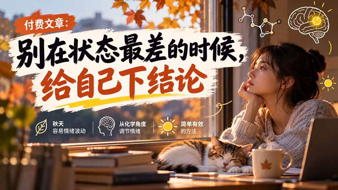 (20716期)【无水印】某付费文章:别在状态最差的时候,给自己下结论-韬哥副业项目资源网
