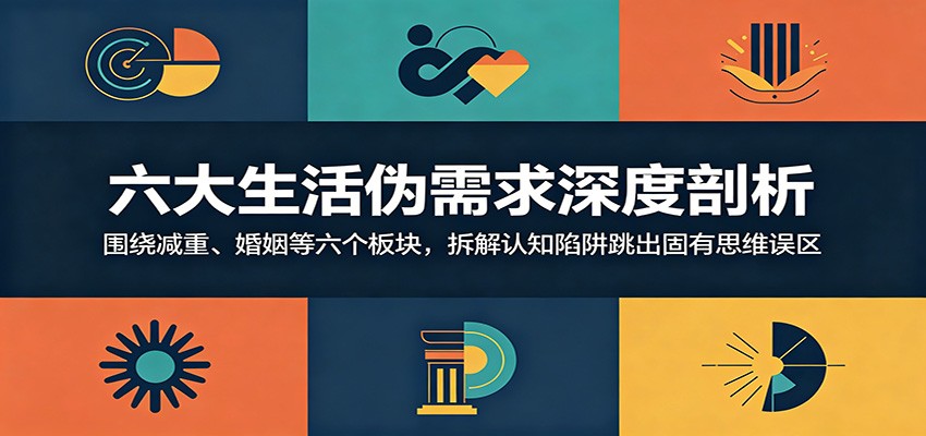 六大生活伪需求深度剖析：围绕减重、婚姻等六个板块，拆解认知陷阱跳出固有思维误区-韬哥副业项目资源网