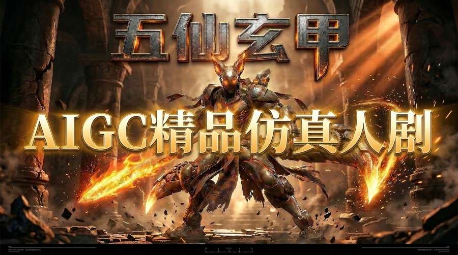 AIGC精品仿真人短剧教学，以五仙玄甲风为例展示保姆级实操教学-韬哥副业项目资源网