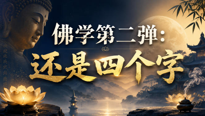 付费文章：佛学第二弹：还是四个字-韬哥副业项目资源网