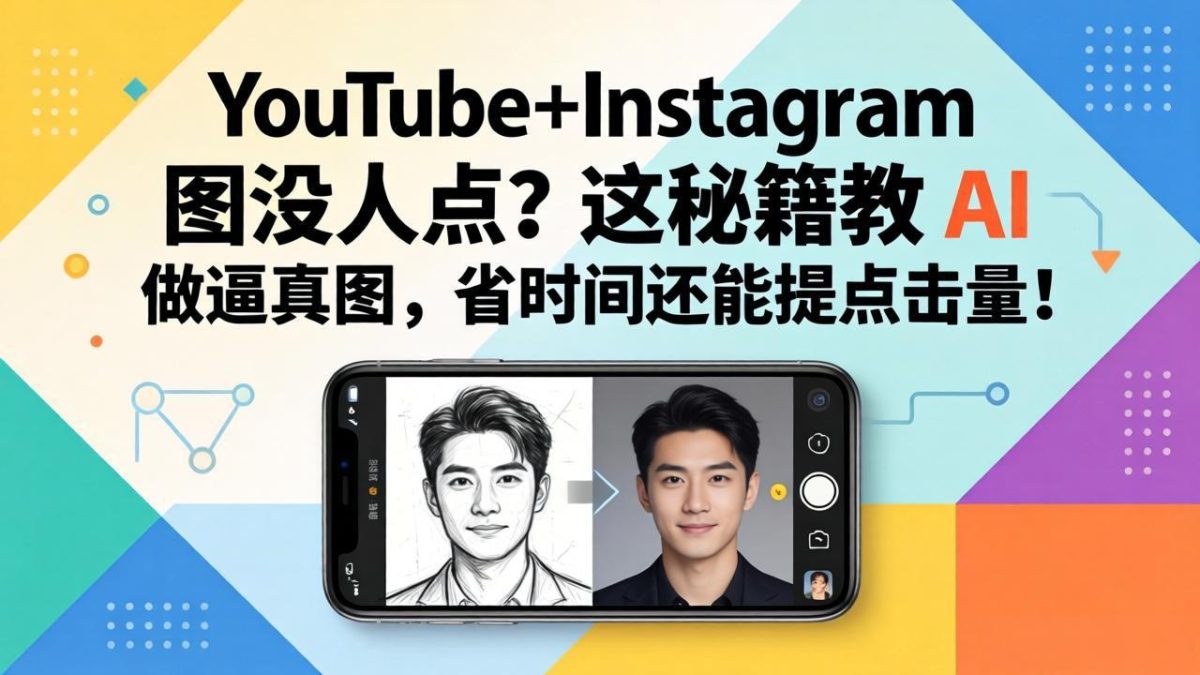 YouTube+Instagram图没人点？这秘籍教 AI 做逼真图，省时间还能提点击量-韬哥副业项目资源网