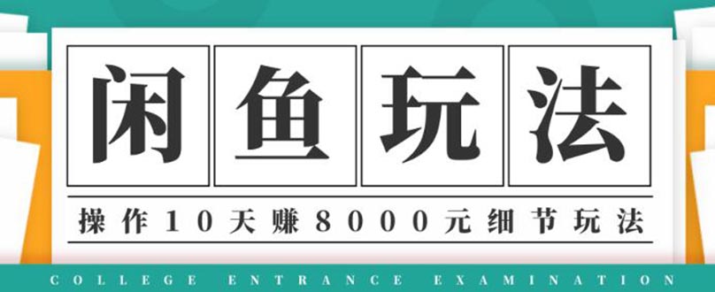 （1375期）龟课·闲鱼项目玩法实战班第12期，操作10天左右利润有8000元细节玩法-韬哥副业项目资源网