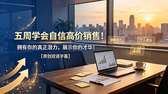 五周学会自信高价销售！拥有你的真正潜力，展示你的才华！【原创双语字幕】-韬哥副业项目资源网