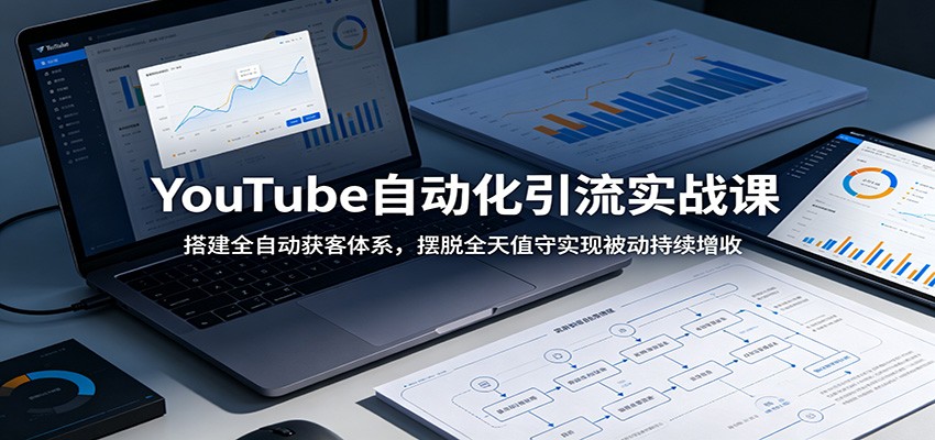 YouTube自动化引流实战课:搭建全自动获客体系,摆脱全天值守实现被动持续增收-韬哥副业项目资源网