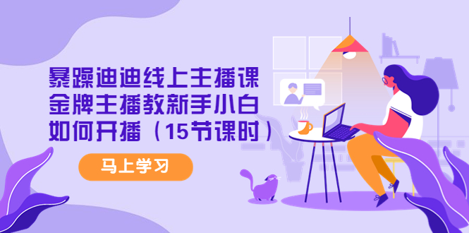 （4203期）暴躁迪迪线上主播课，金牌主播教新手小白如何开播（15节课时）-韬哥副业项目资源网