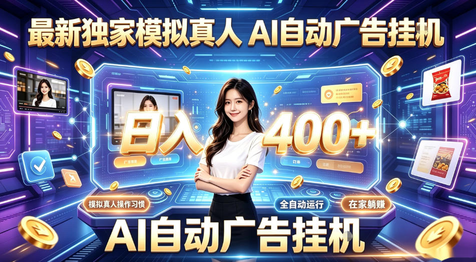 最新独家模拟真人，AI自动挂号挂G，日入400+，全程全自动运行，无需人工【揭秘】-韬哥副业项目资源网