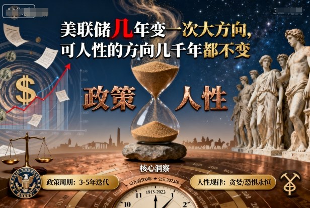 付费文章：美联储几年变一次大方向，可人性的方向几千年都不变-韬哥副业项目资源网