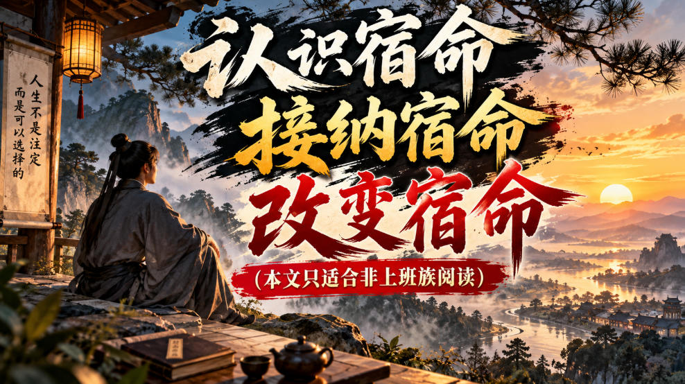 某公众号付费文章:认识宿命,接纳宿命,改变宿命(本文只适合非上班族阅读)-韬哥副业项目资源网