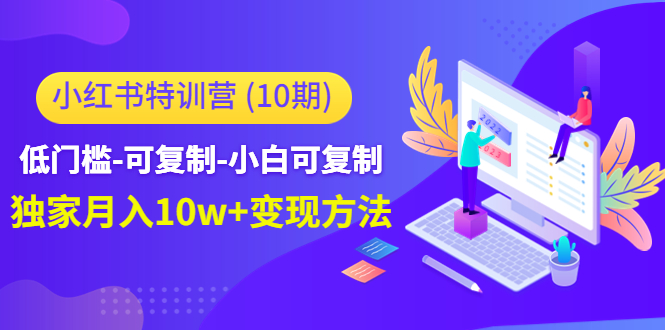 （4553期）小红书特训营（第10期）低门槛-可复制-小白可复制-独家月入10w+变现方法-韬哥副业项目资源网