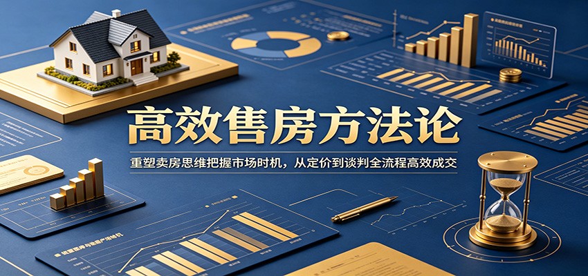 高效售房方法论：重塑卖房思维把握市场时机，从定价到谈判全流程高效成交-韬哥副业项目资源网