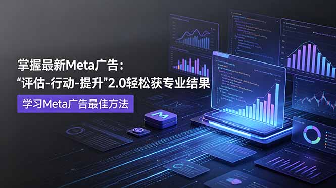 掌握最新的Meta广告，通过“评估-行动-提升”2.0版本轻松获得专业级结果。学习目前学习Meta广告的最佳方法-韬哥副业项目资源网
