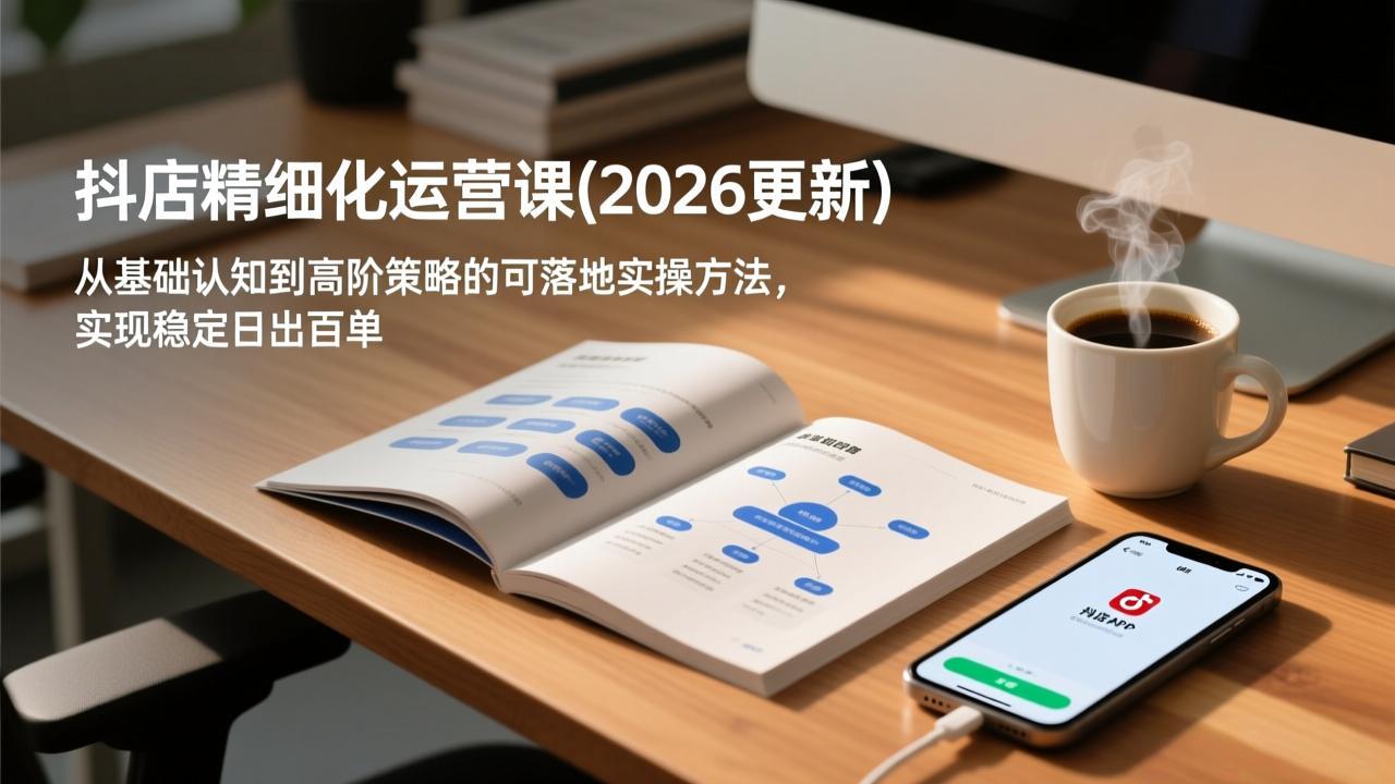 抖店精细化运营课(更新6月-韬哥副业项目资源网