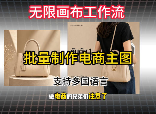 无限画布工作流搭建教程，一键电商主图批量制作，批量下载，支持多国语言-韬哥副业项目资源网