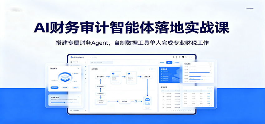 AI财务审计智能体落地实战课：搭建专属财务Agent，自制数据工具单人完成专业财税工作-韬哥副业项目资源网