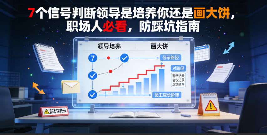 付费文章:7个信号判断领导是培养你还是画大饼,职场人必看,防踩坑指南-韬哥副业项目资源网