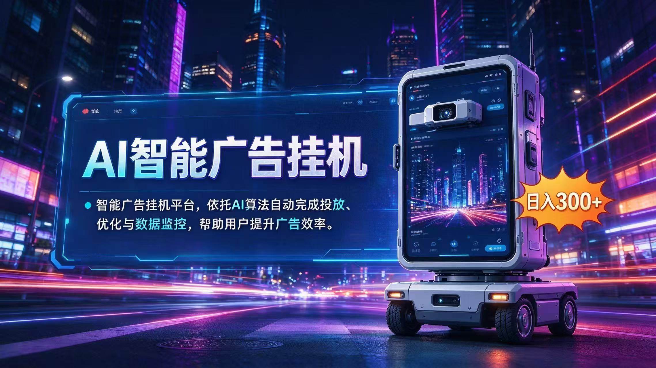 （20936期）AI 智能广告挂机｜AI 自动运行，轻松托管广告任务-韬哥副业项目资源网
