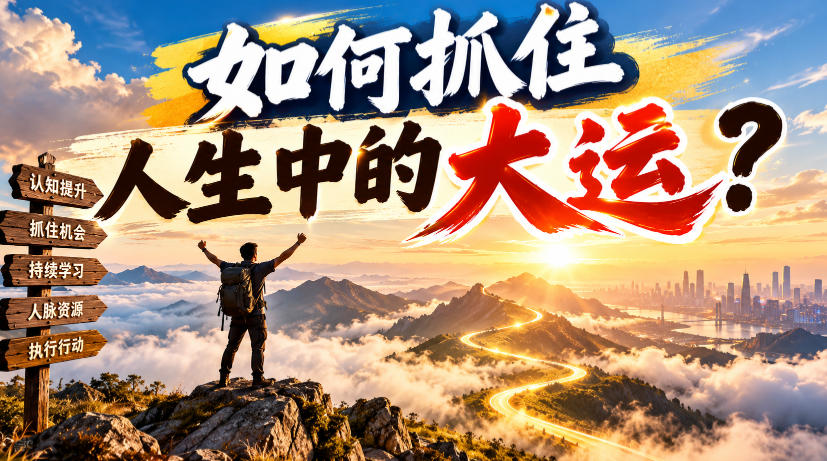 某公众号付费文章：如何抓住人生中的大运？-韬哥副业项目资源网