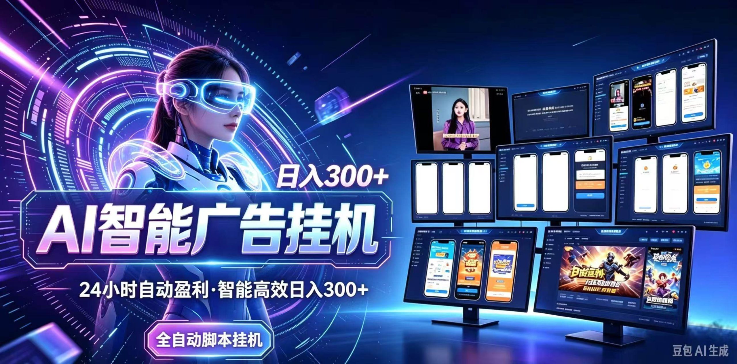 （21068期）24小时AI广告挂机｜在家就能做的被动副业-韬哥副业项目资源网