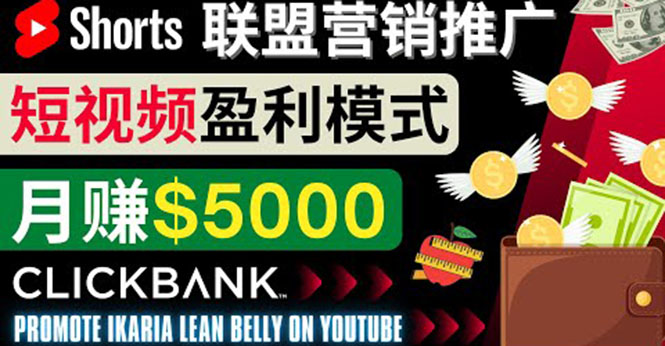 （3969期）通过Youtube Shorts推广联盟营销商品，月赚5000美元 方法和技巧-韬哥副业项目资源网